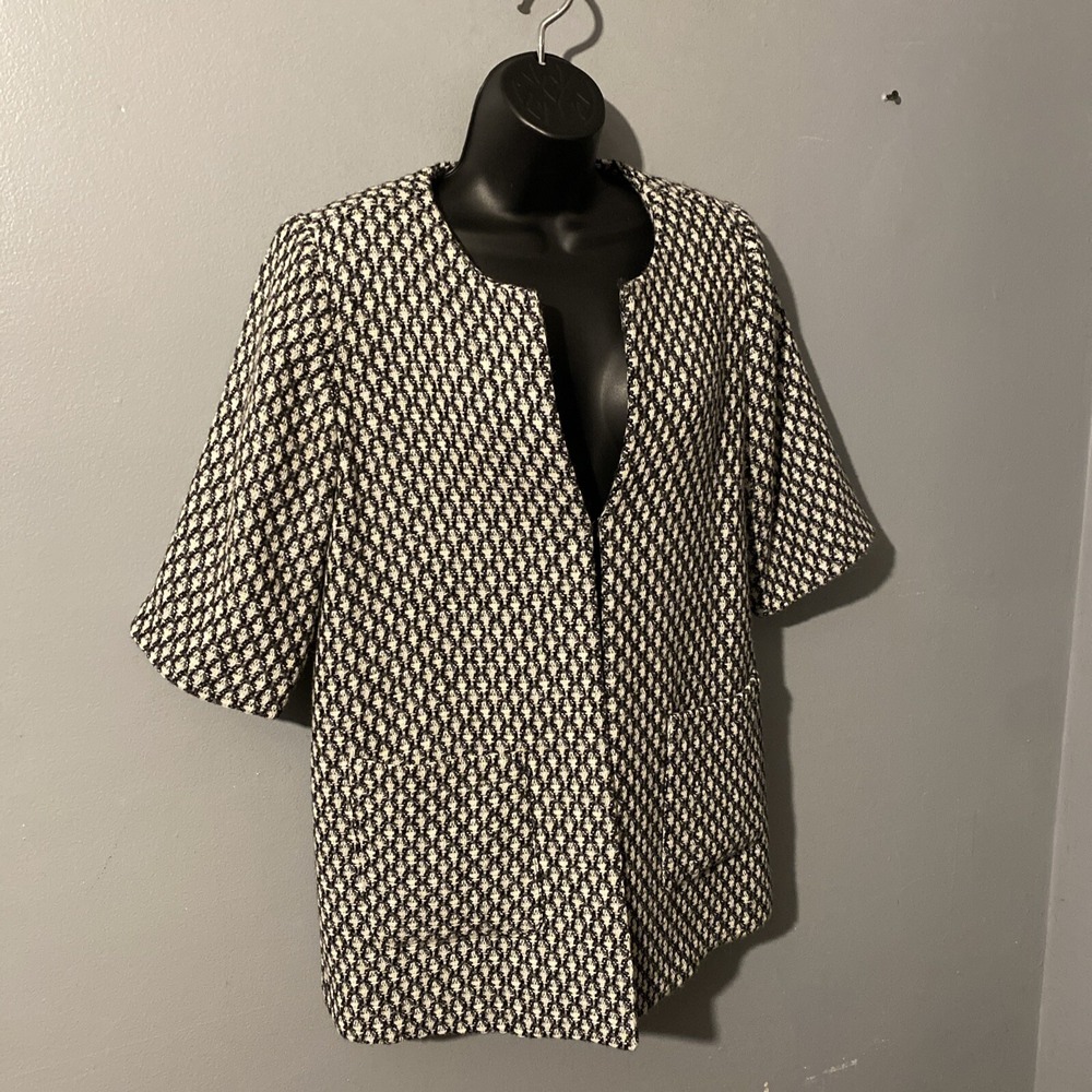 Norm Thomson Womens Wool Blazer Jacket Hidden Hook & Eye Closure NWT - Picture 3 of 7